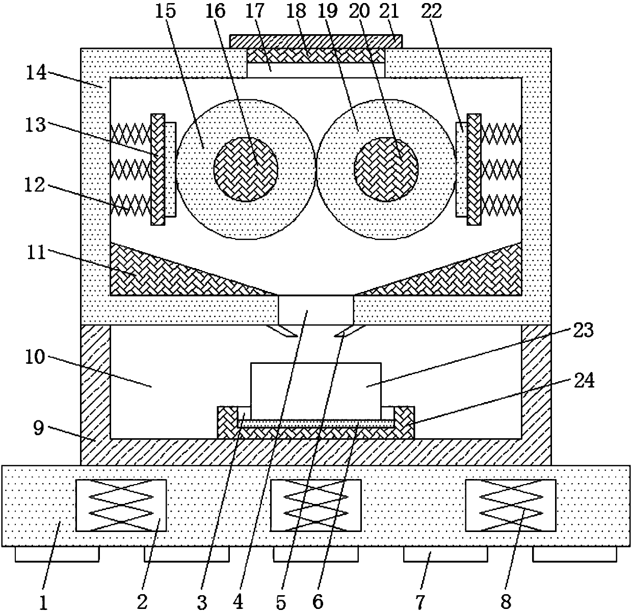 Tablet grinding robot convenient to use