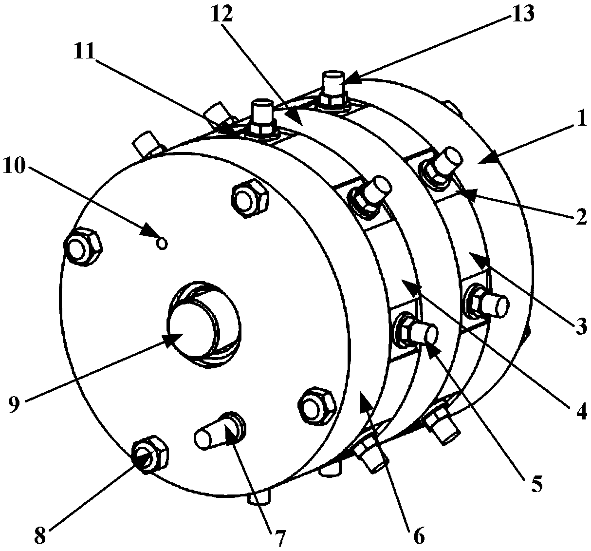 Magnetic gas double-suspension breaking-type cone bearing with porous media