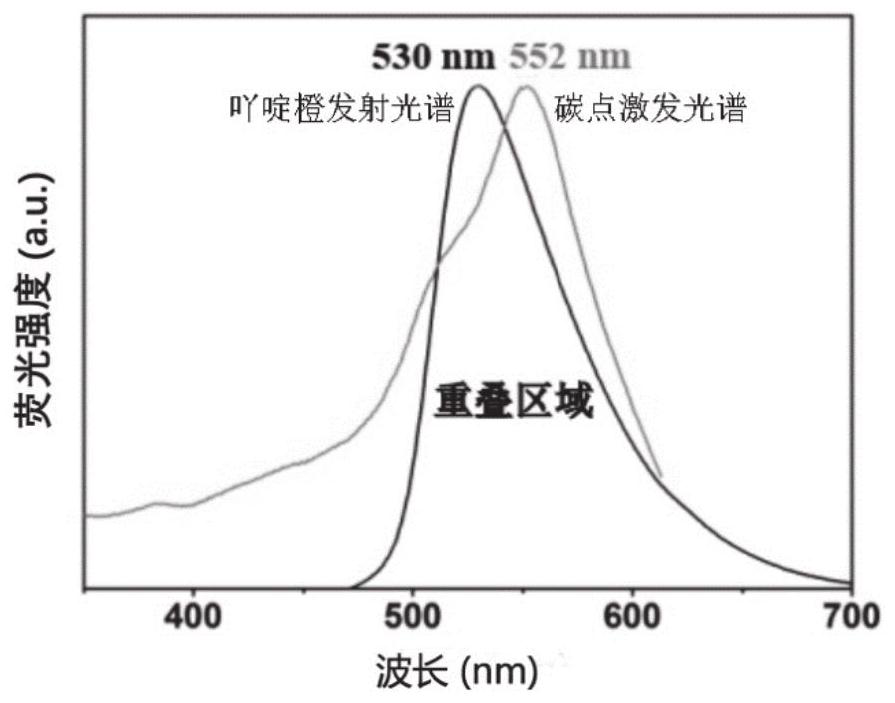 Method for in-vitro detection of miRNA based on ratio fluorescence of acridine orange and carbon dots