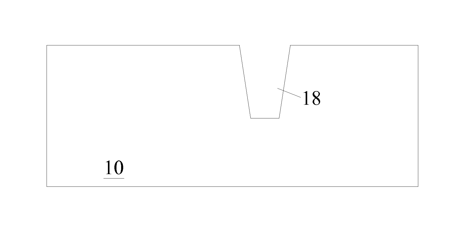 Shallow trench and fabrication method