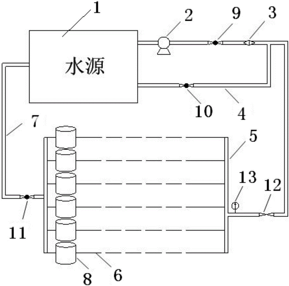 Comprehensive test device and method of underground efficient irrigation system irrigator performance