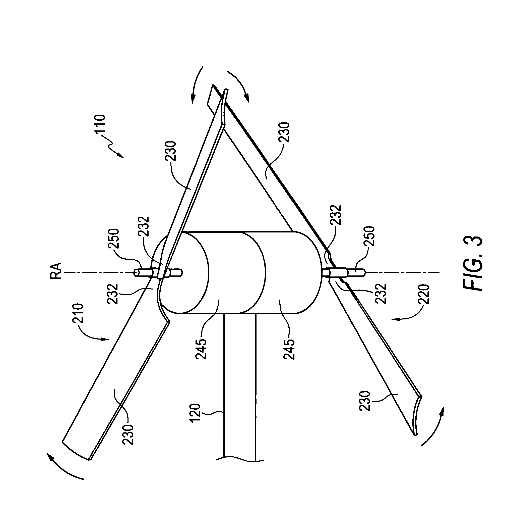 Helicopter with folding rotor arms