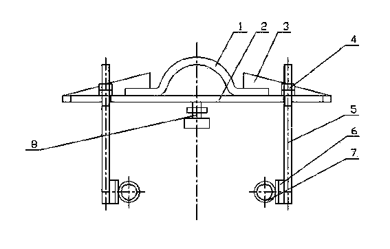 Device for measuring bearing clearance of locomotive axle suspension bearing box