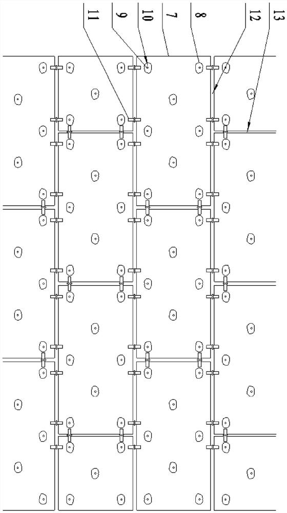 Construction method for dry sticking of large wall bricks for interior decoration