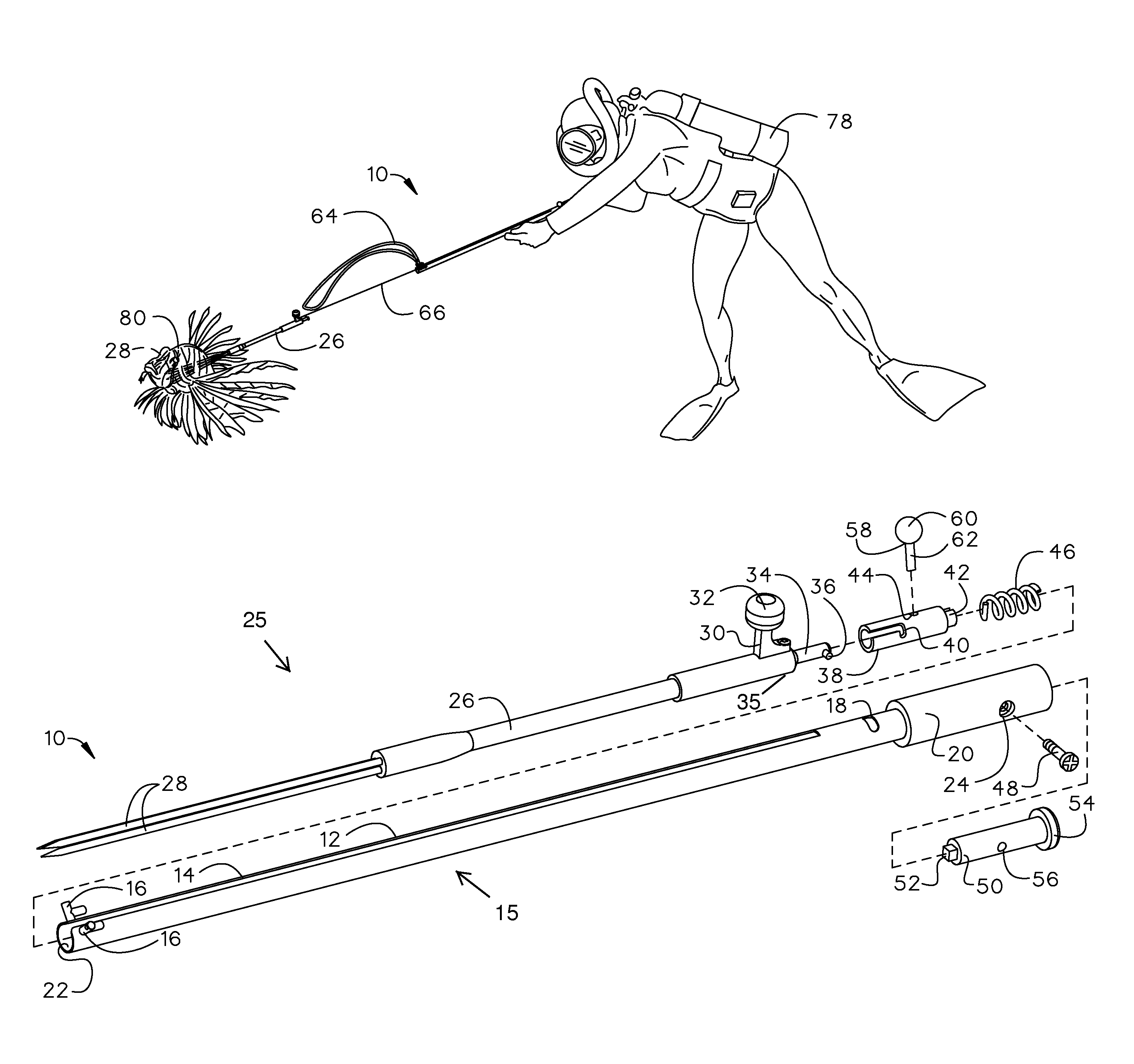 Spear gun safety device