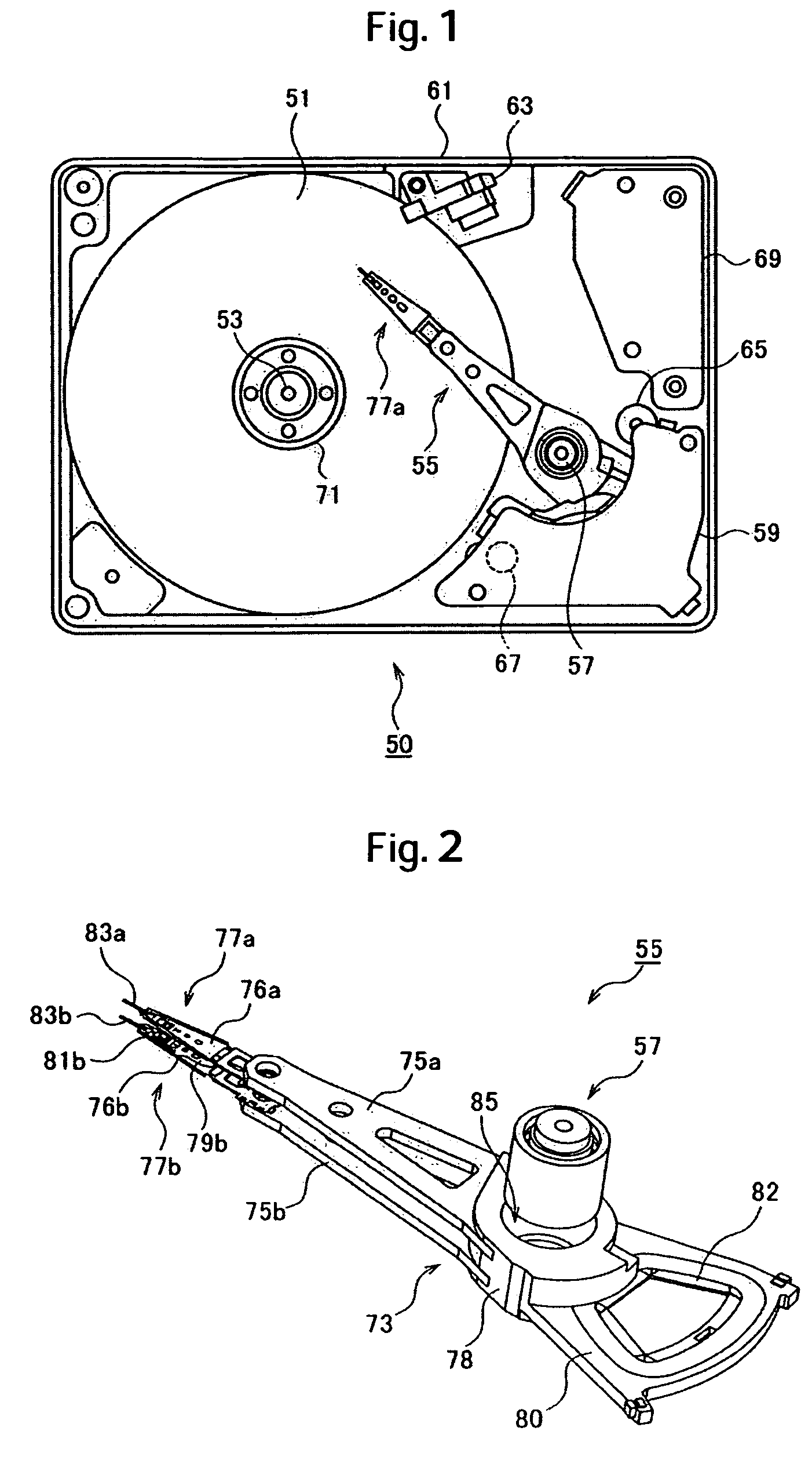 Boss location to adjust head attitude