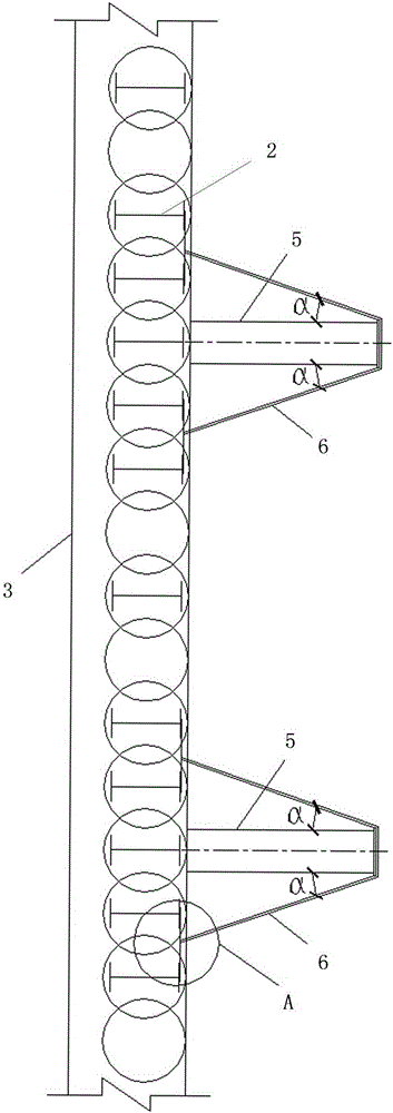 A kind of steel-cement mixing pile inner support structure and support method thereof