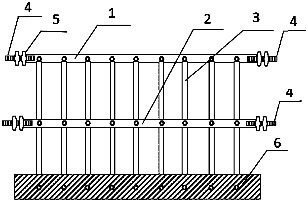 Edge hole finalization type railing and construction method thereof