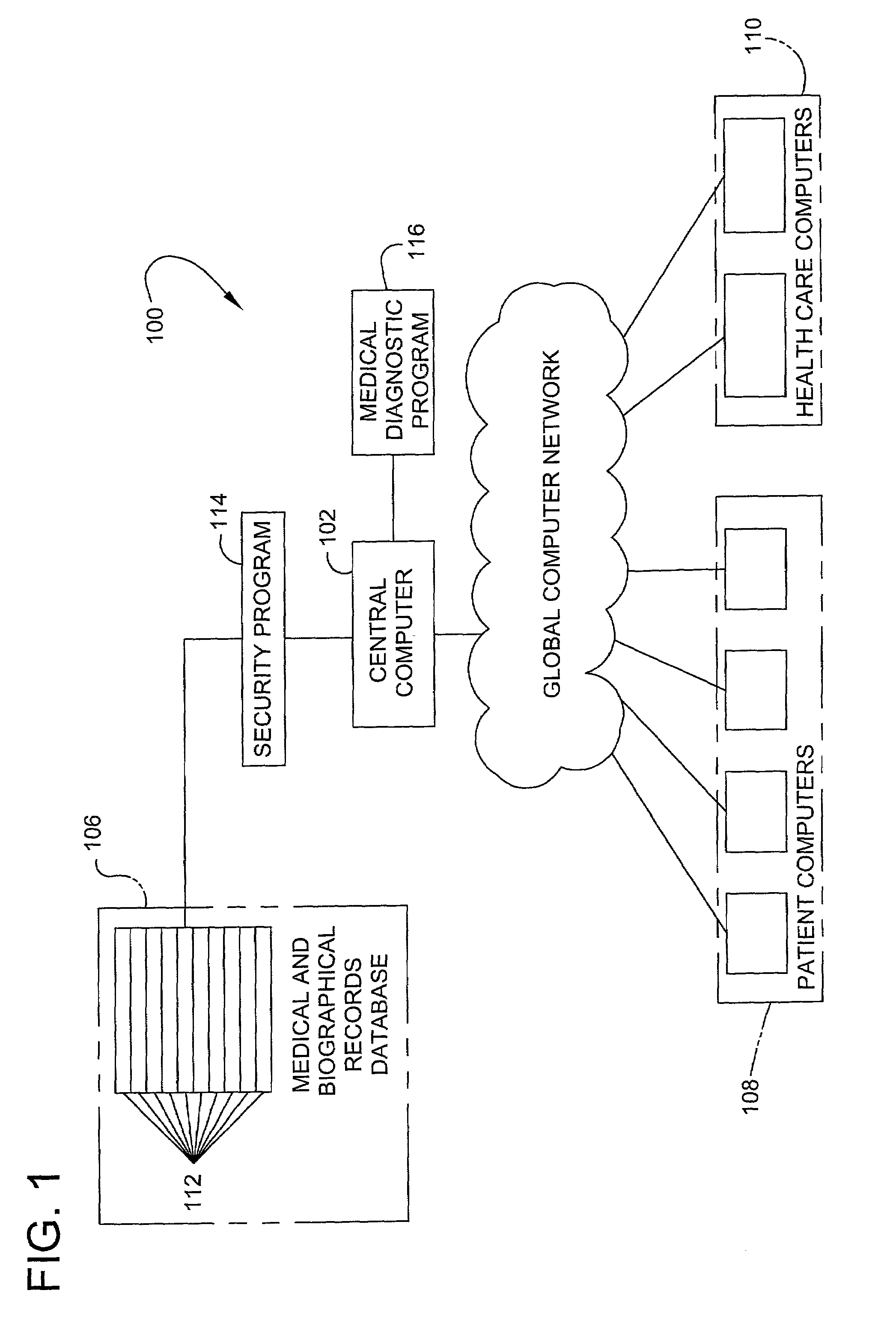 Patient-controlled automated medical record, diagnosis, and treatment system and method