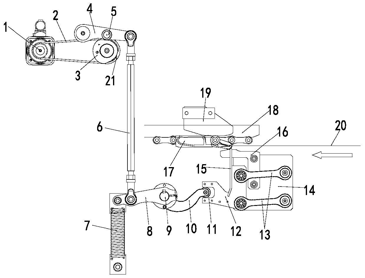 A paper receiving and pulling device and its working method