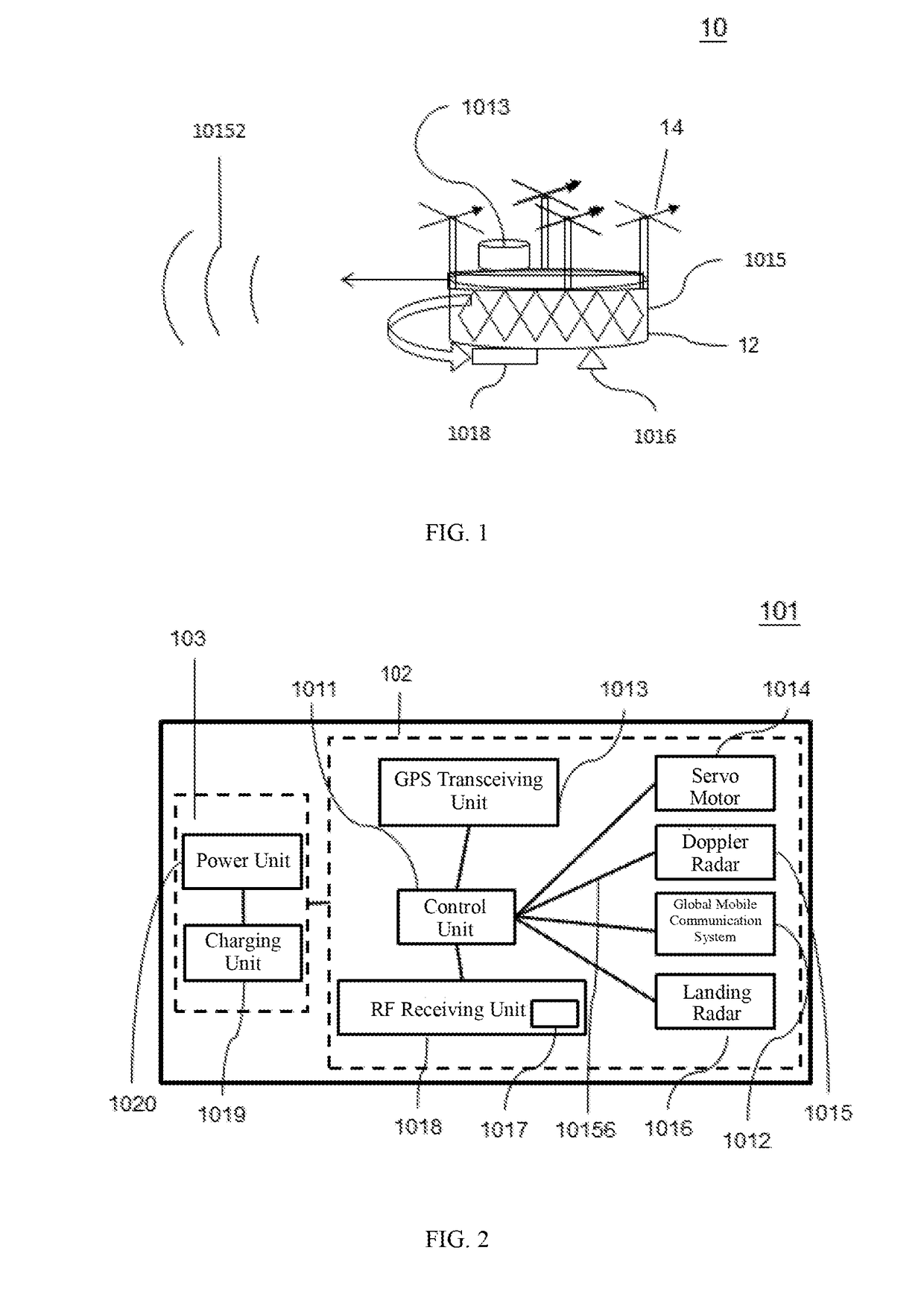 UAV having radar-guided landing function, system and method thereof