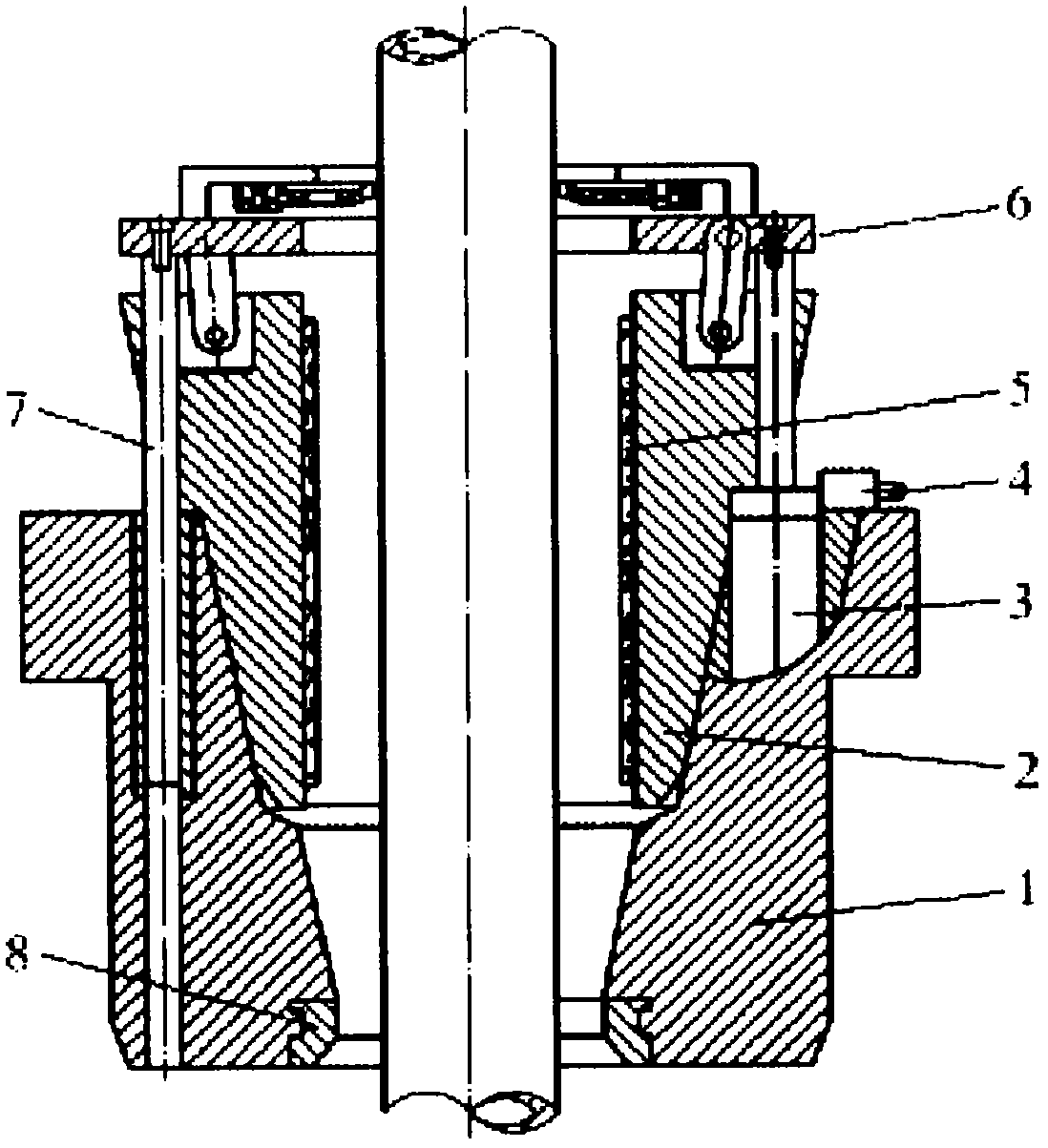 Hydraulic power slip of removable oil string