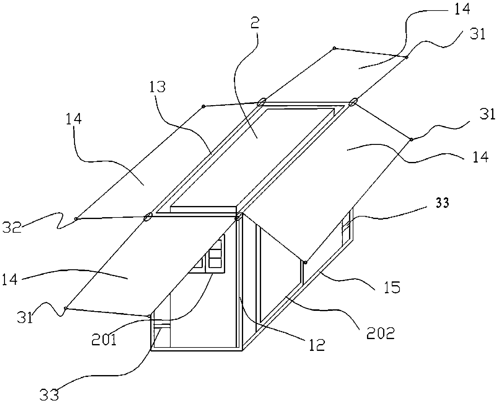 Skid-mounted passenger cabin