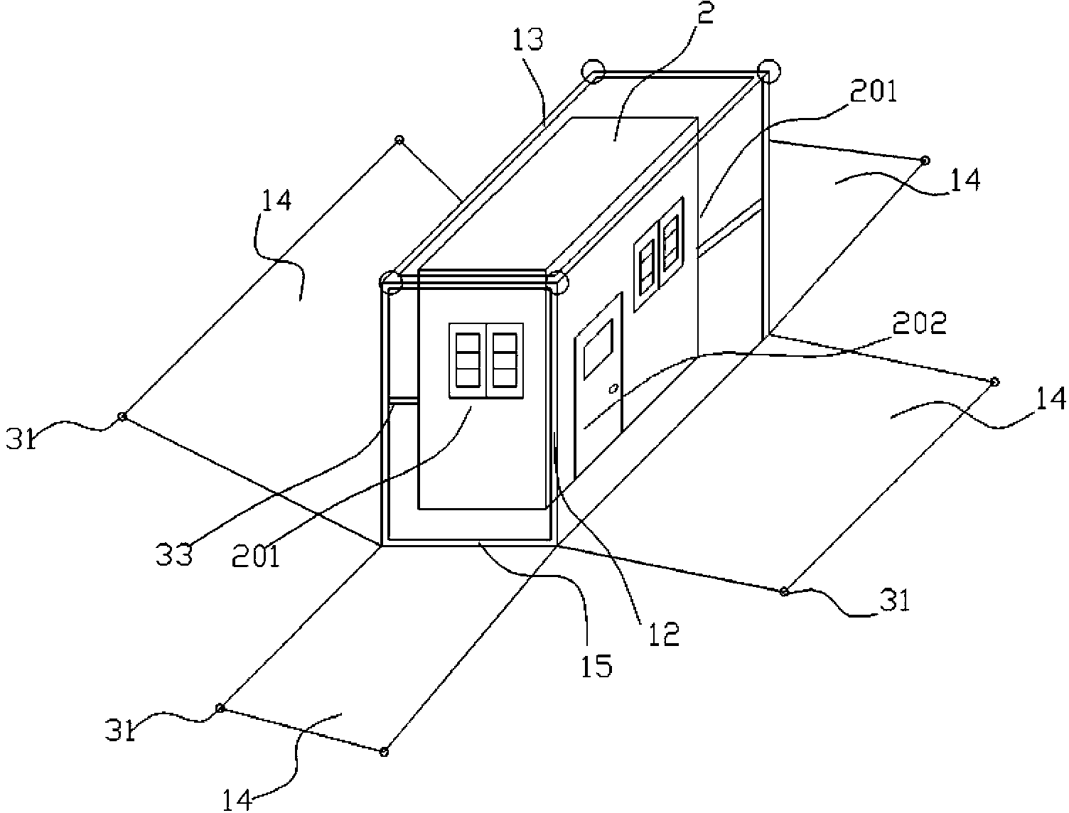 Skid-mounted passenger cabin