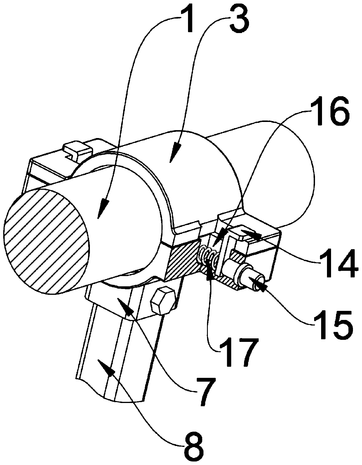 Cable vibration prevention structure