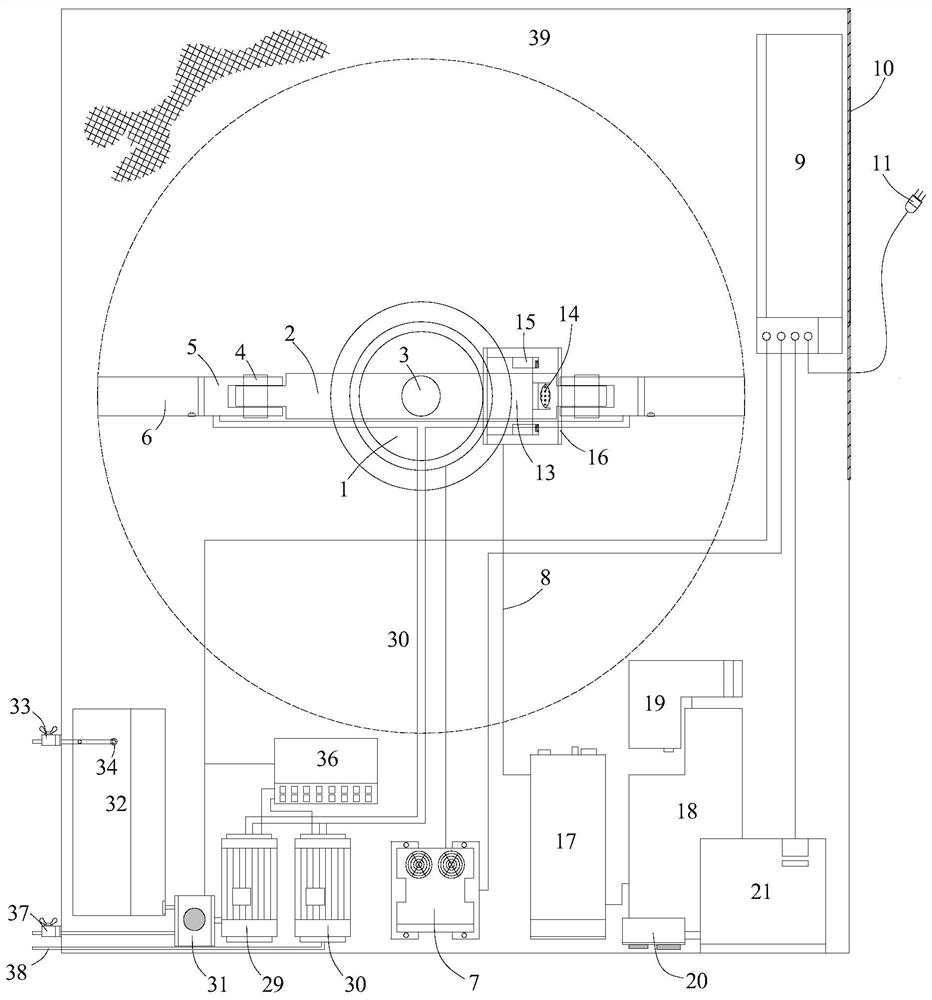 Machine vision suspension turbidity detection device and detection method