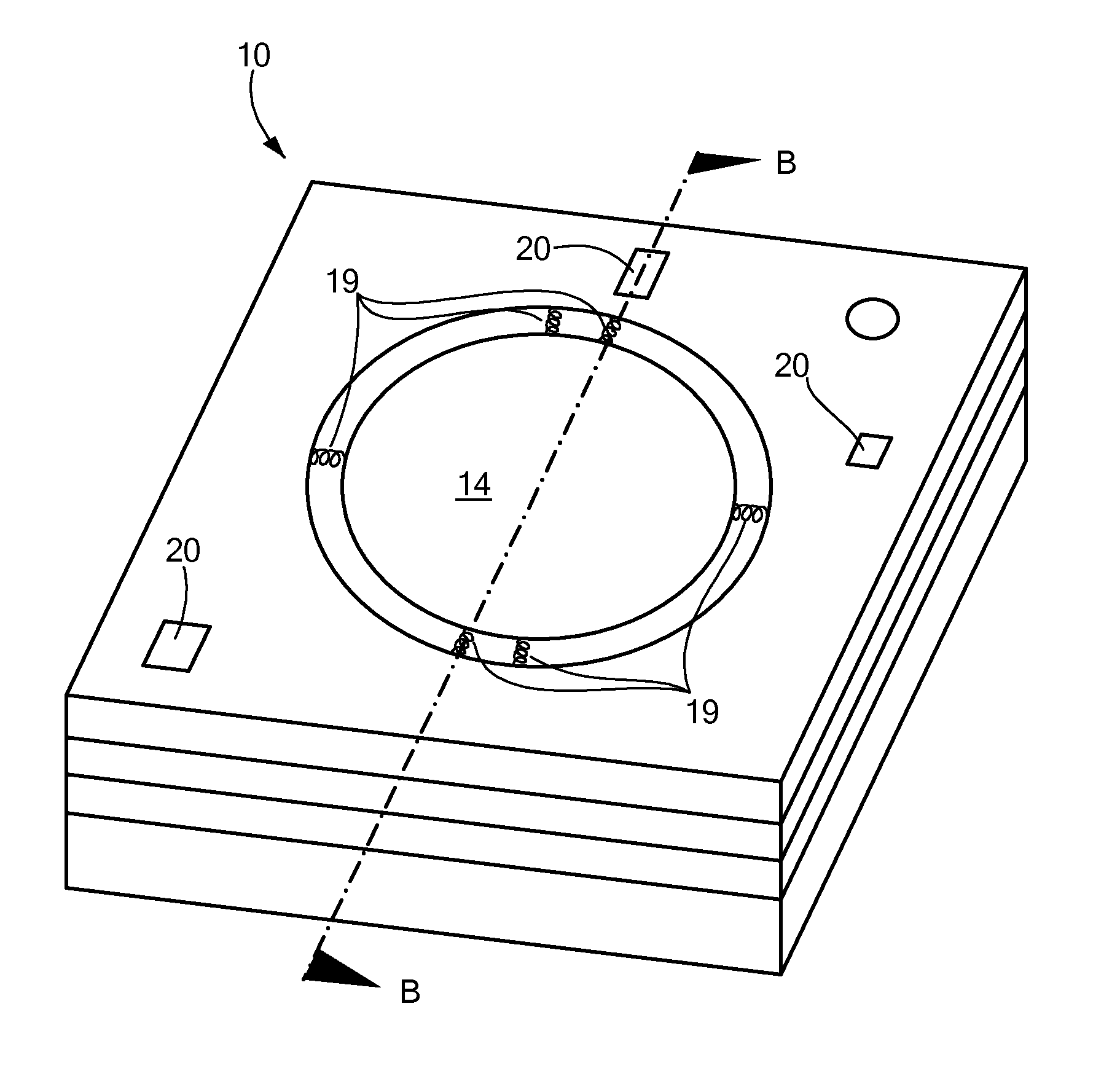 Microphone with Backplate Having Specially Shaped Through-Holes