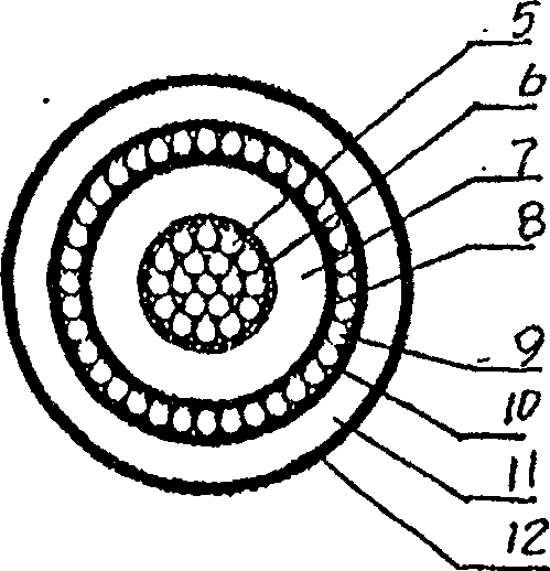 Transformer with split winding made of special cable winding