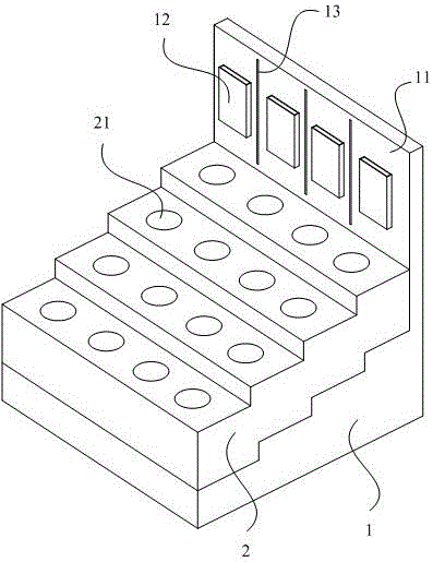 Light-guide automatic recognition test tube rack and test tube recognition warning method