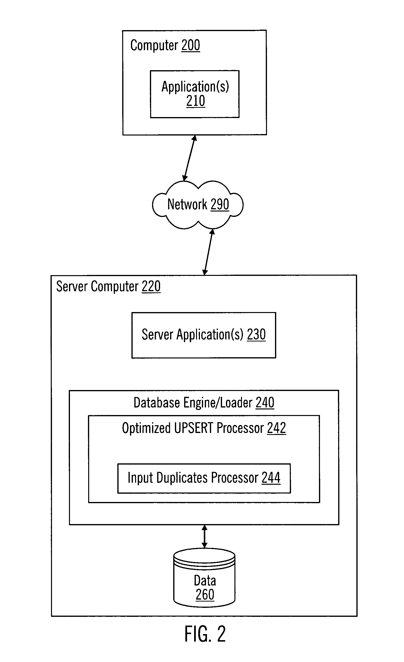 Method, system, and article of manufacture for processing updates to insert operations