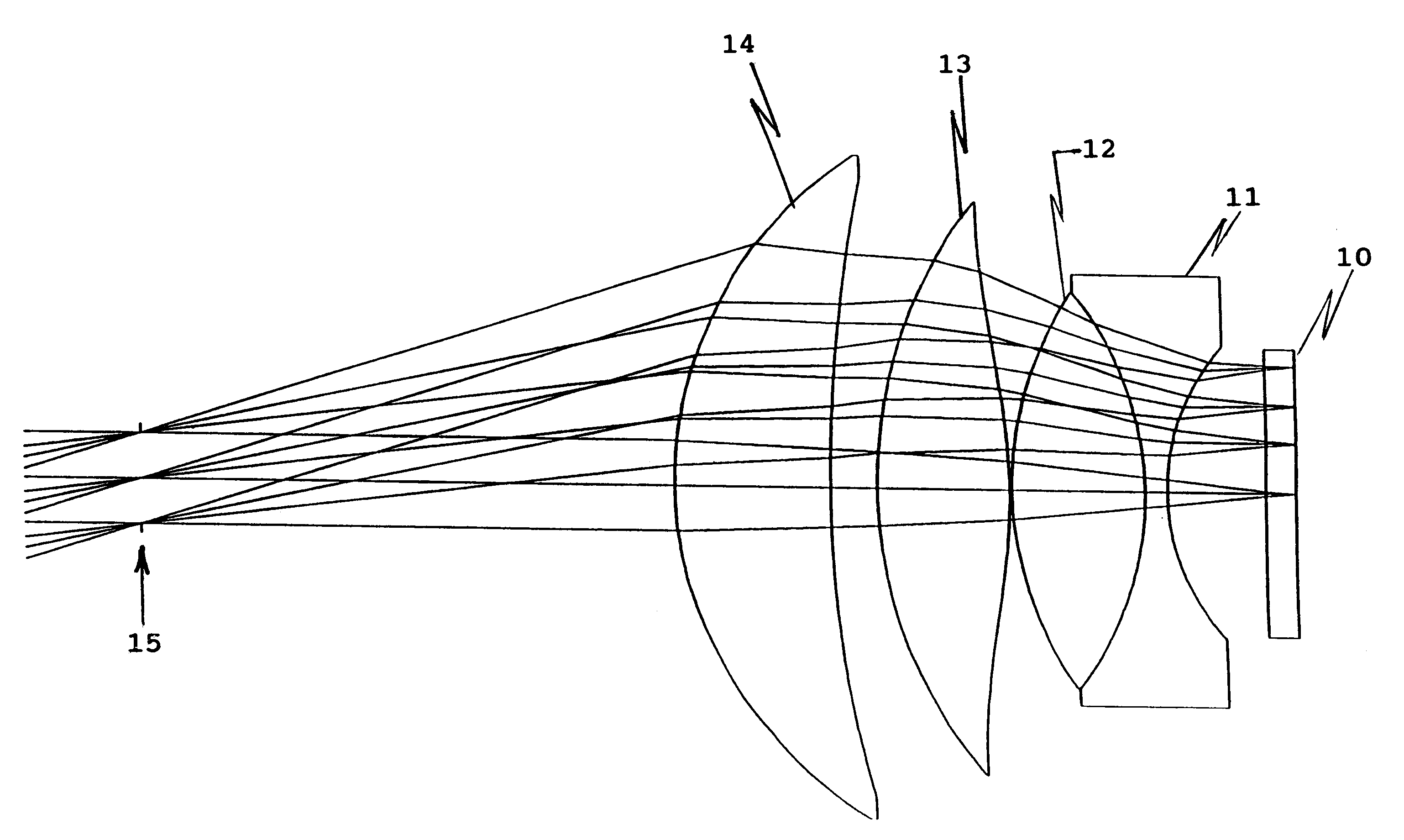 Eyepiece assembly using plastic aspheric element