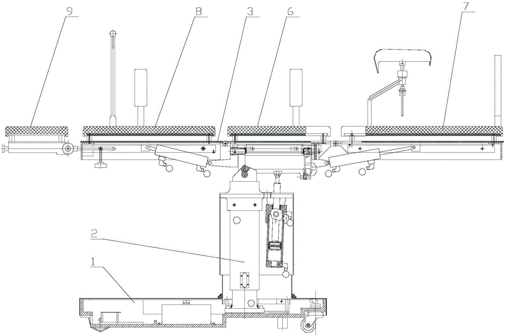 Operating bed