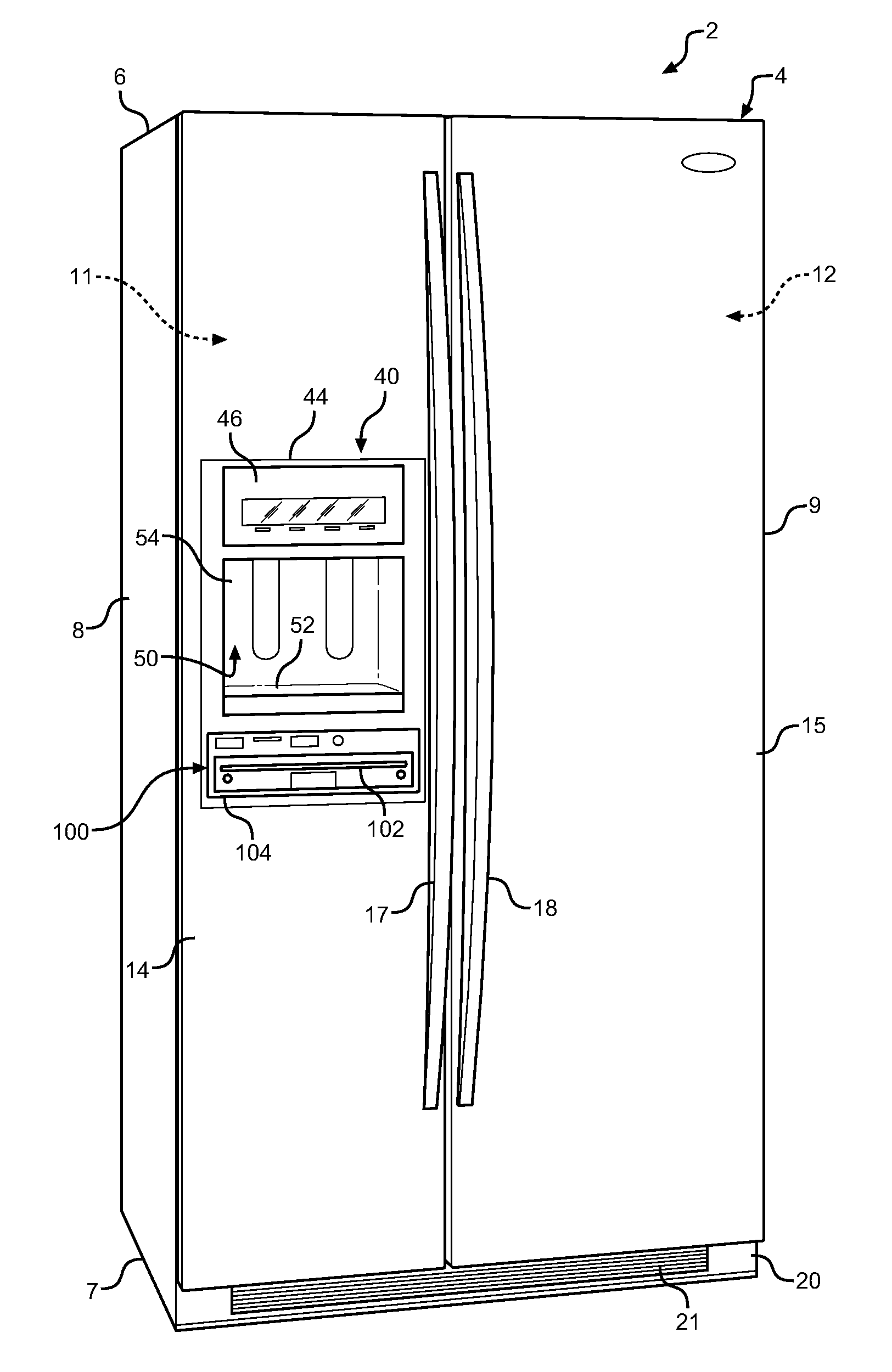 Refrigerator door vacuum preservation system