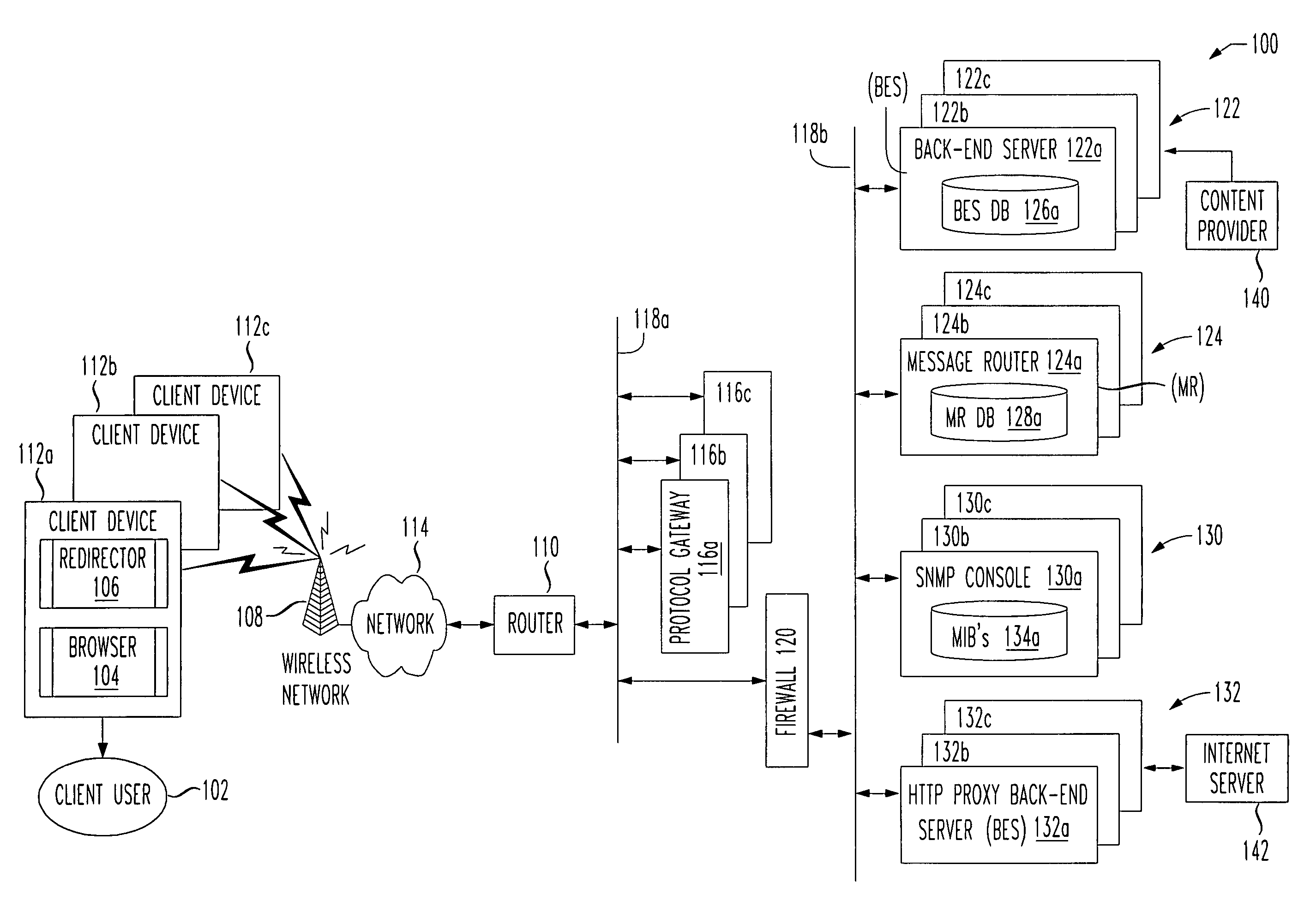 System and method to publish information from servers to remote monitor devices