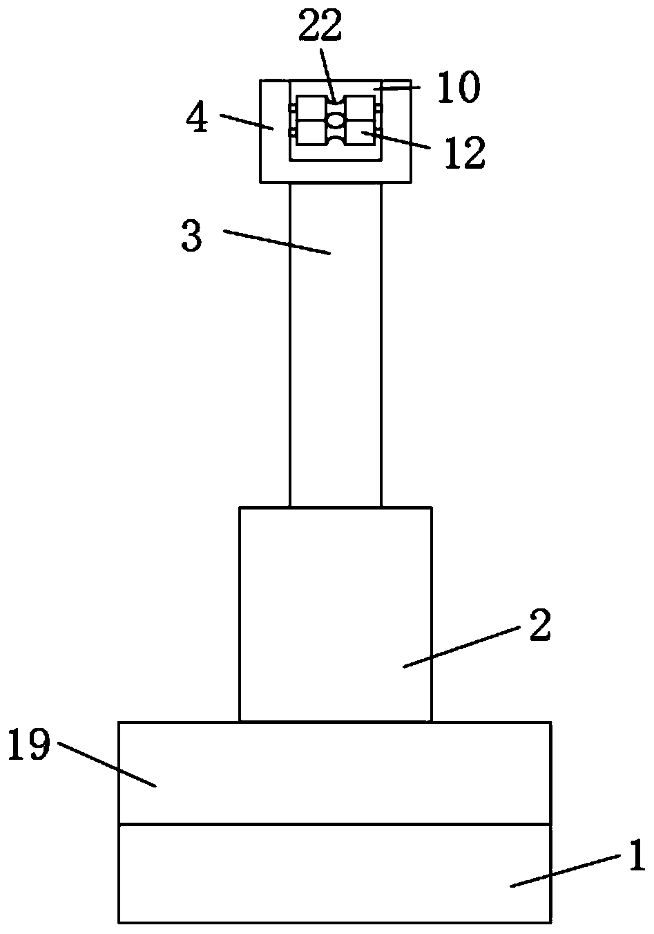 Jacking device for automobile part mold