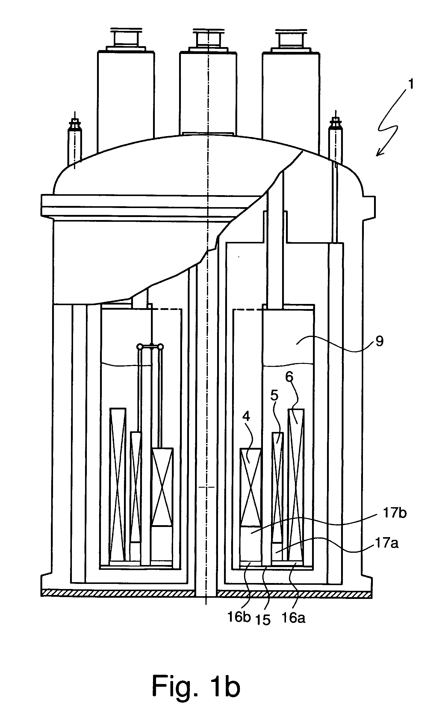 Cryostat Having A Magnet Coil System, Which Comprises An Lts Section And An Hts Section, Which Is Arranged In The Vacuum Part