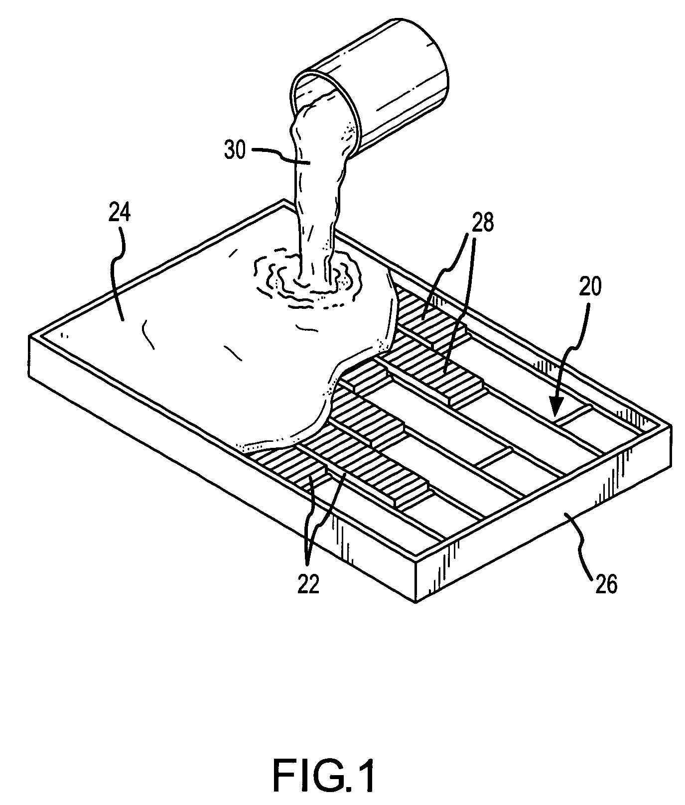 Foam liner for casting objects in poured walls