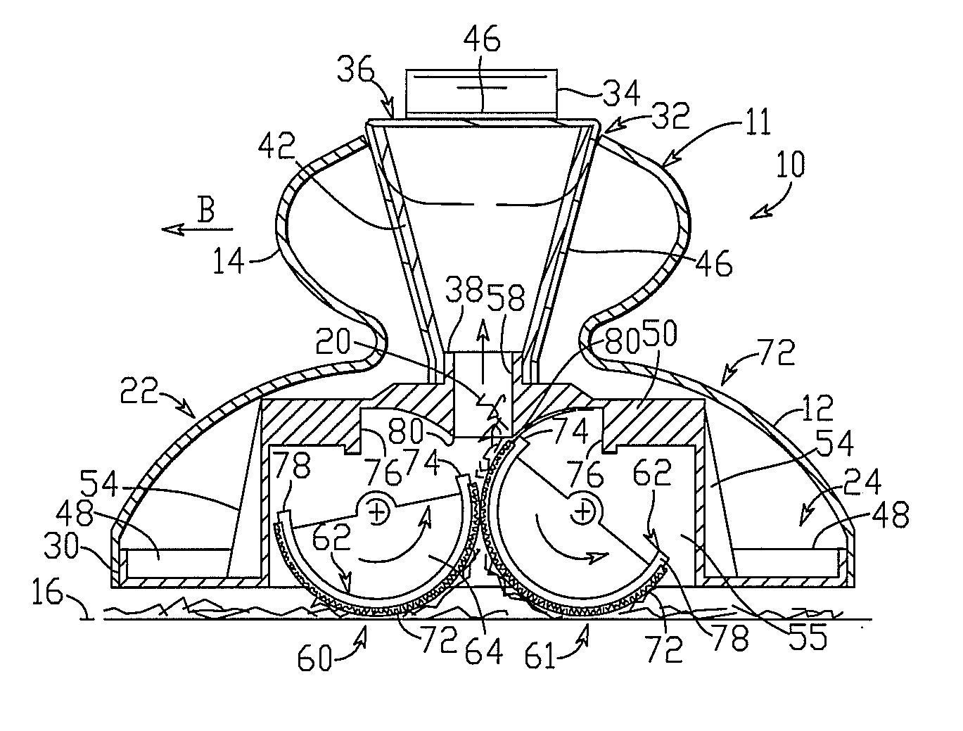 Fabric sweeper