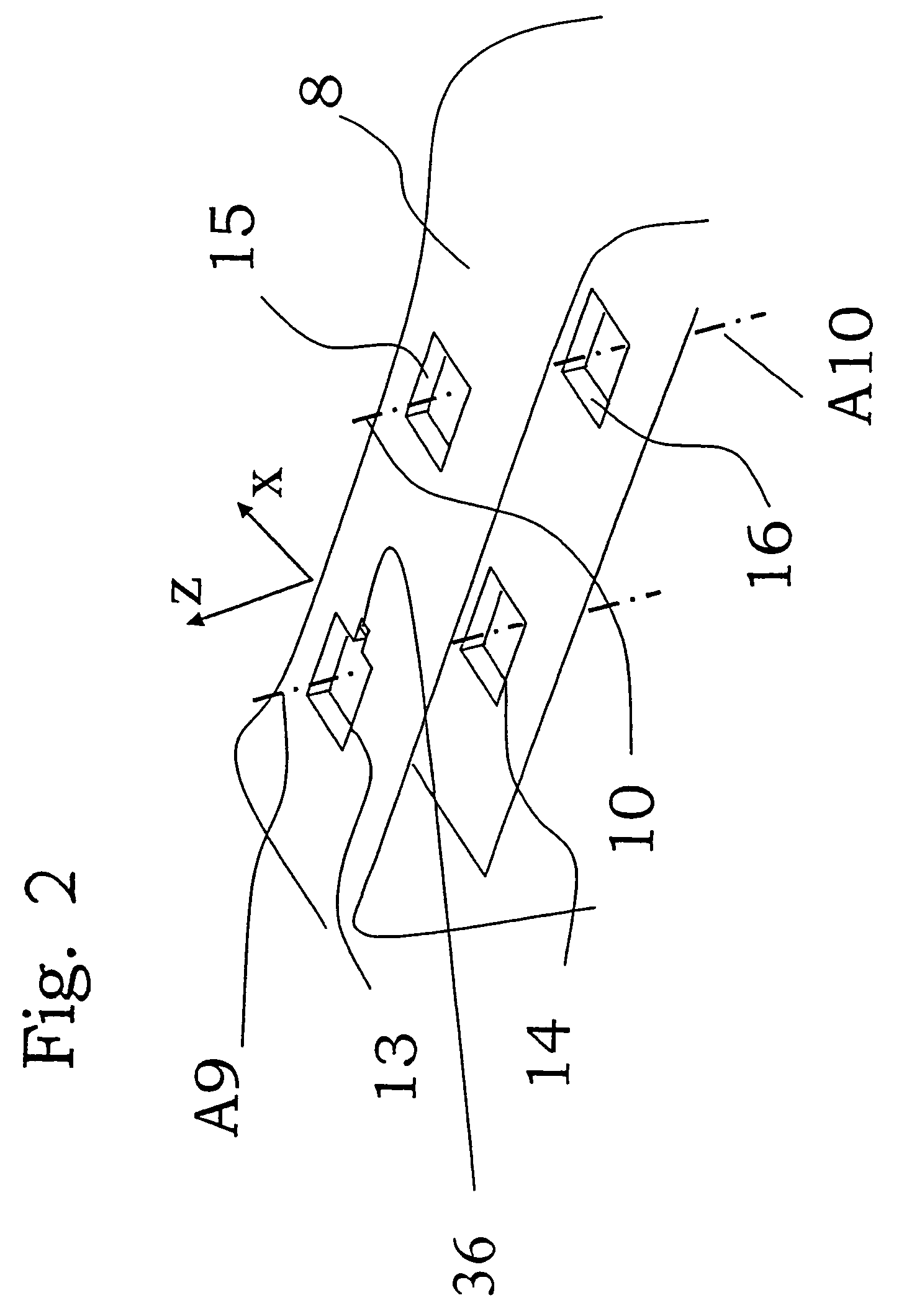 Mounting device for the headrest of a vehicle seat