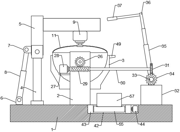 Beef cooking device in production process of bottled beef sauce