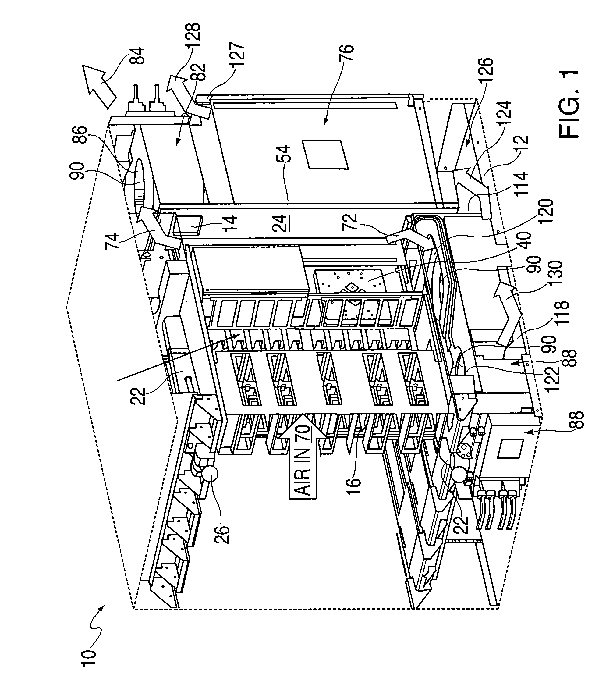 System for airflow management in electronic enclosures