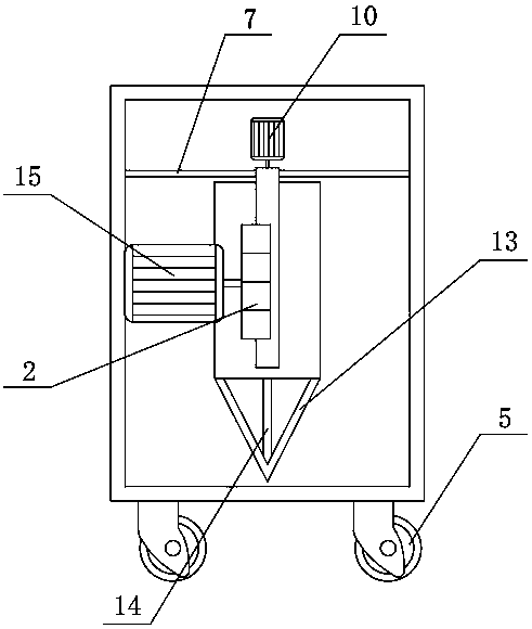 Pit digging device for forestry planting