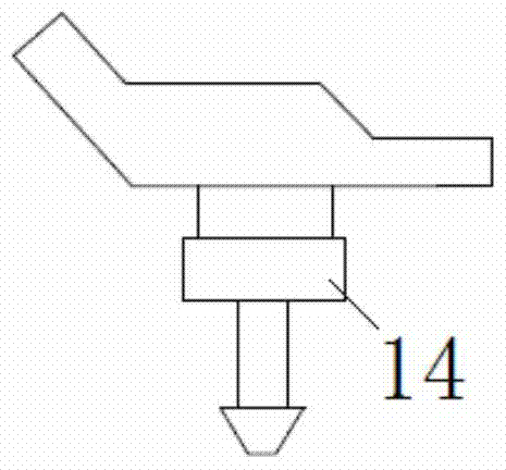 A hot riveting device for sensor circuit board fixing