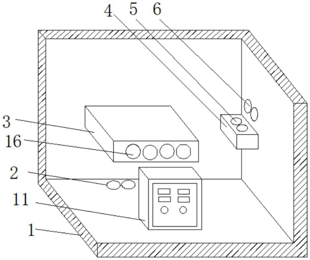 Thermal power plant booster station power distribution device