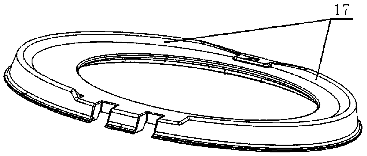 A door body of a drum washing machine and a method for assembling the door body