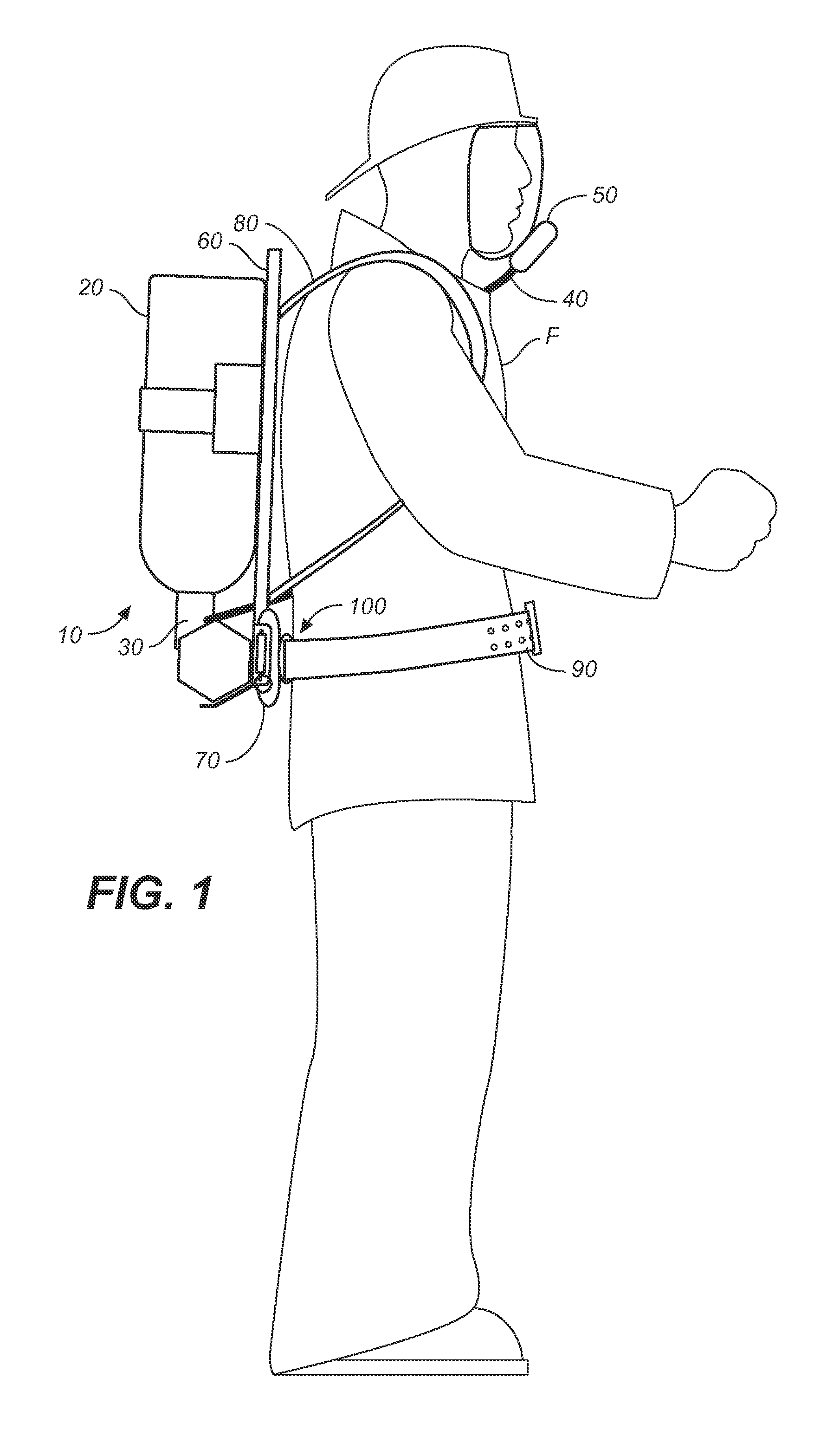 Quick release apparatus for an scba frame