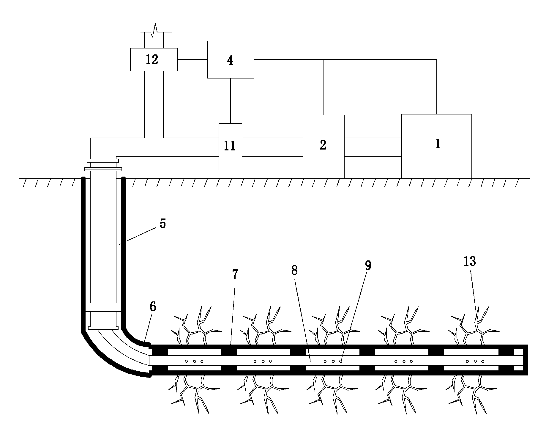 Pneumatic fracturing method and system for exploiting shale gas