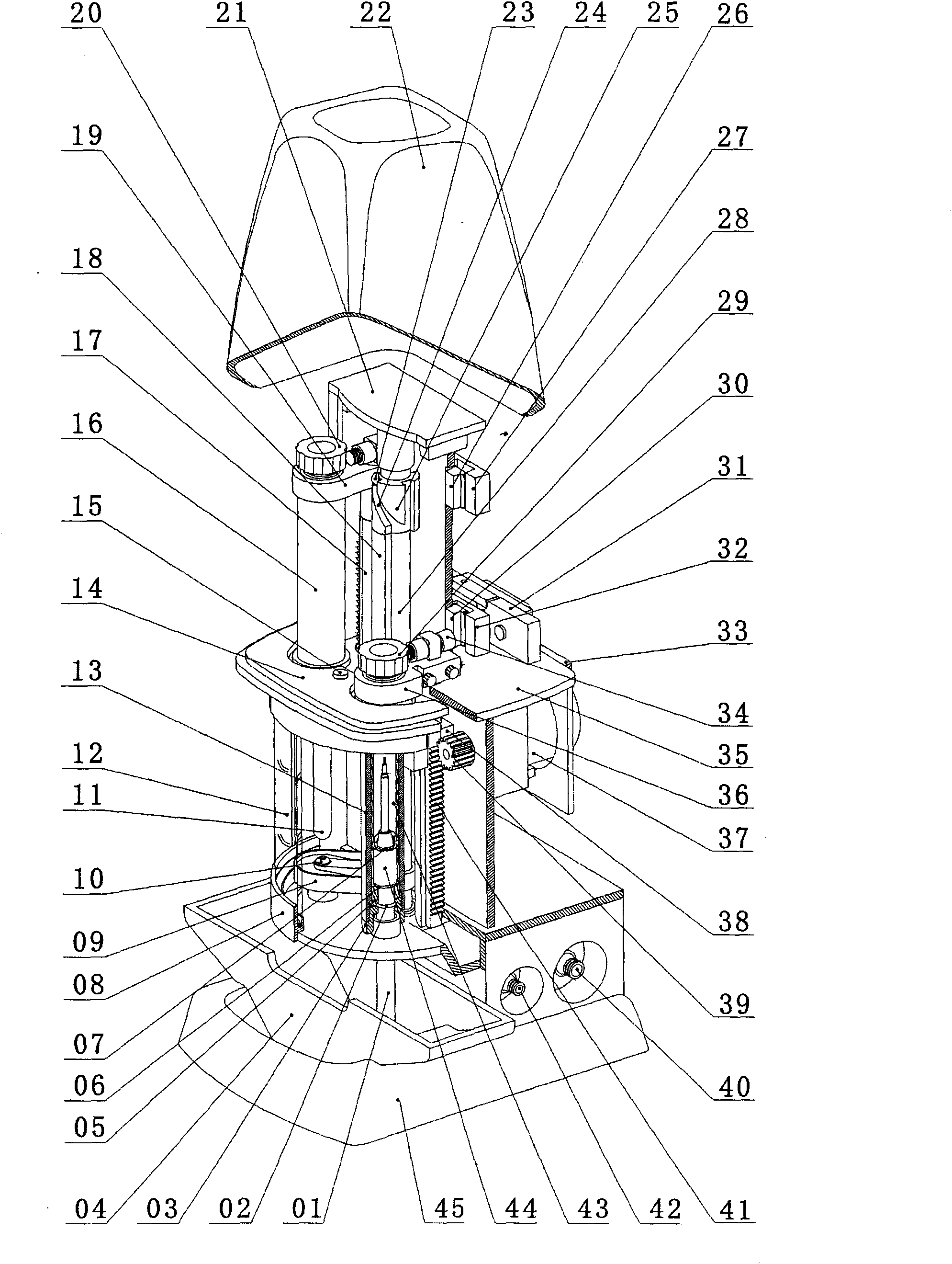 Improved double-glass pH electrode fully automatic detection device