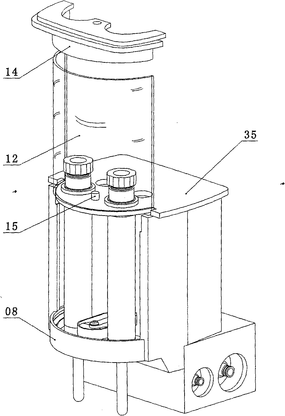 Improved double-glass pH electrode fully automatic detection device