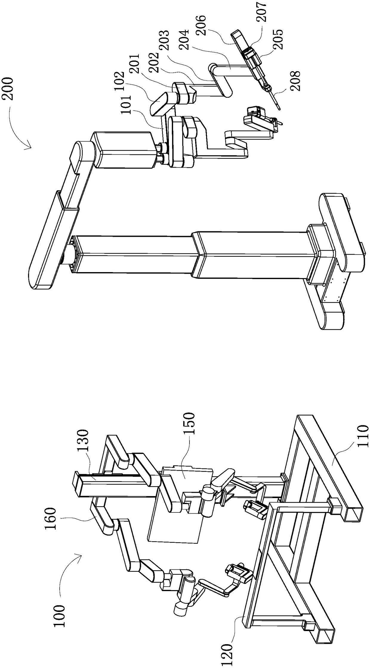 Split type minimally-invasive surgery instrument aid system