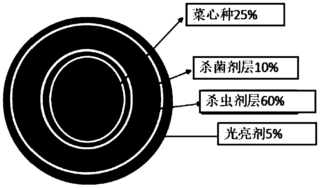 Pelletized coating and preparation method thereof