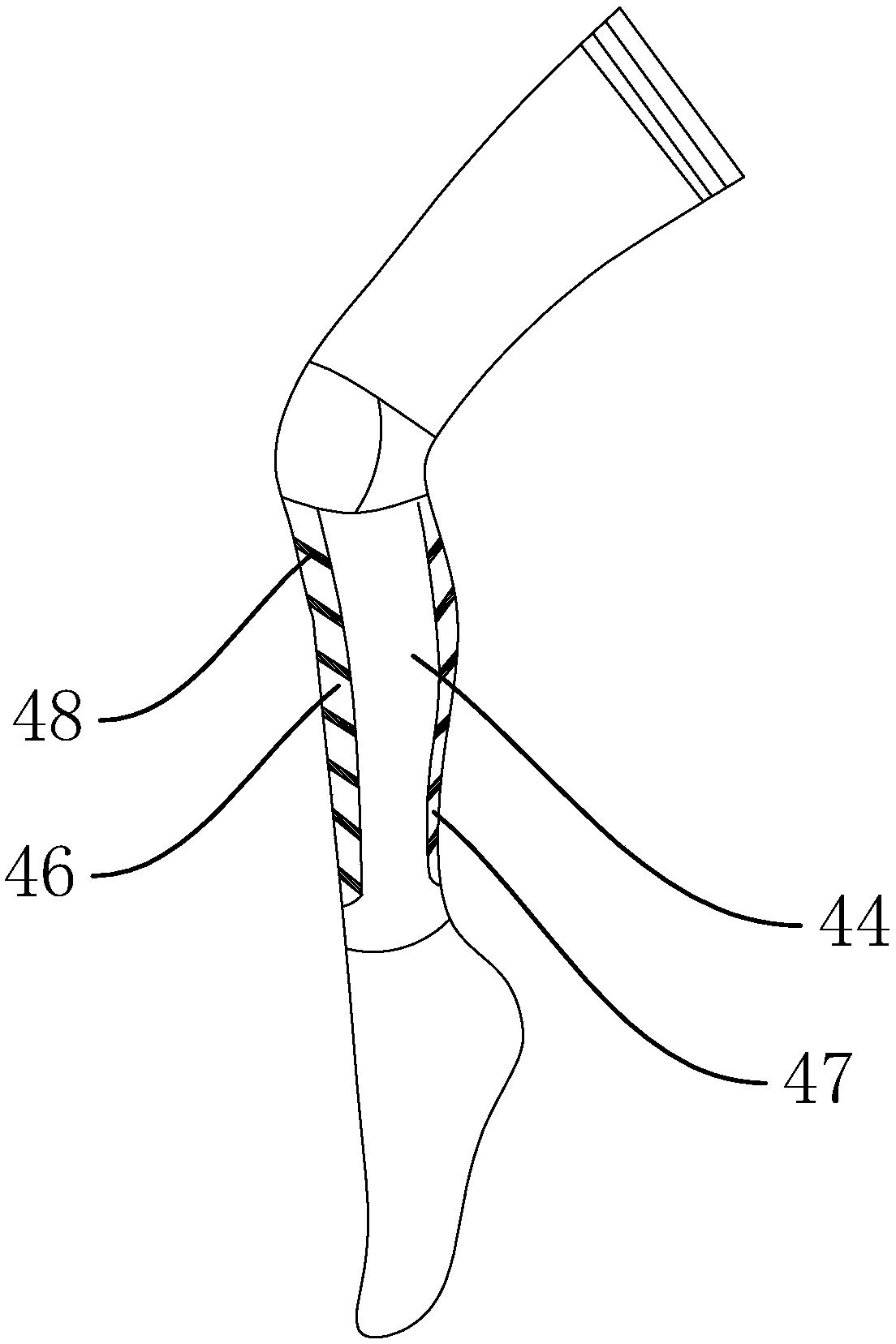 Production process of pressure-reducing high-elasticity breathable sock