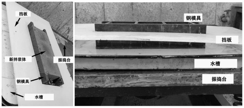 A process for preparing high-strength modified sulfur concrete by cold-water bath vibrating molding method