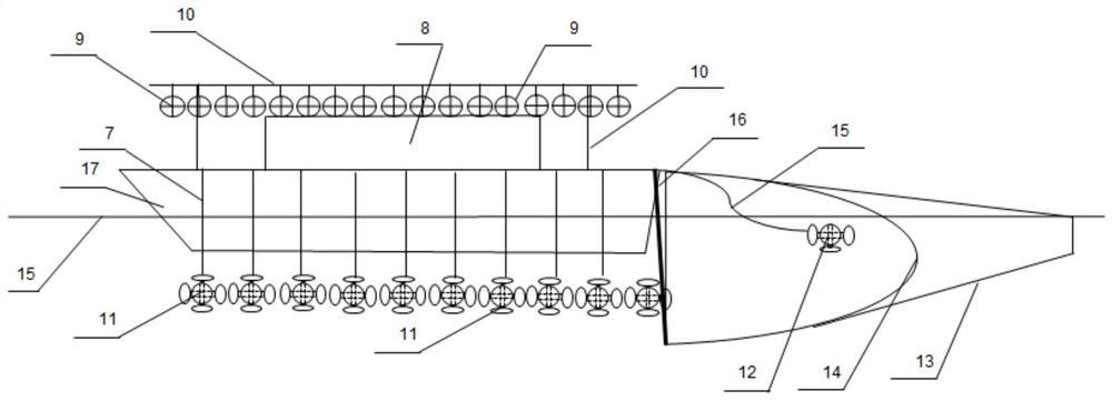 North Pacific Ocean laying net fishery fish shoal following lamp capturing method based on light mixed configuration of metal halide lamps and LED lamps