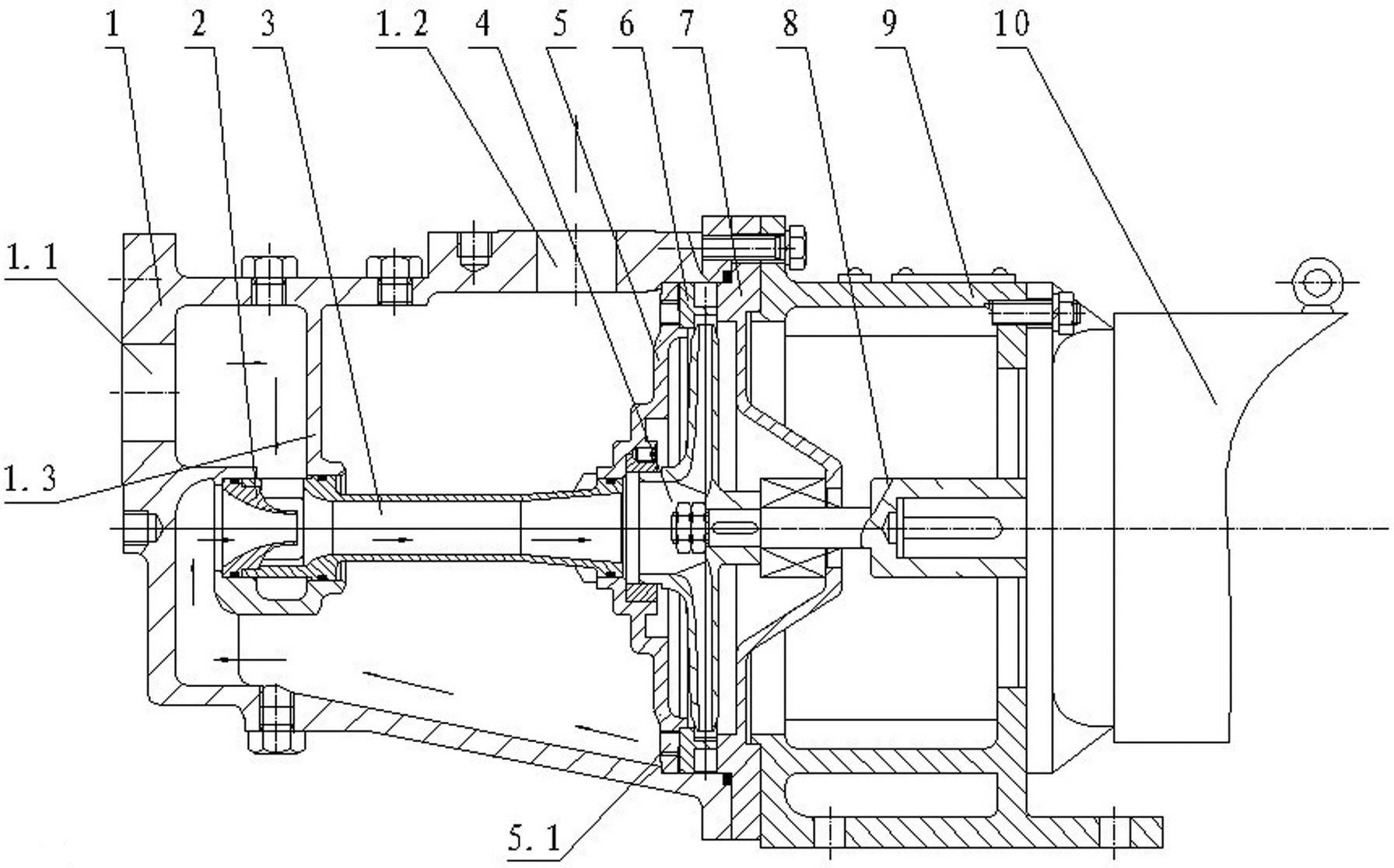 Jet self-sucking centrifugal water pump