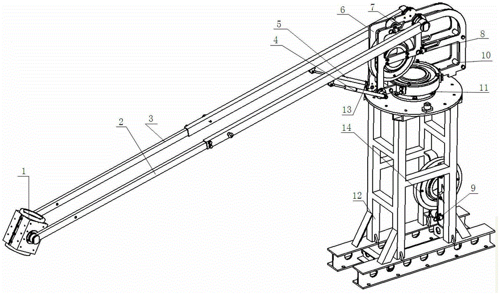 Protection device of umbilical cable of underwater remote operated vehicle (ROV) for ship